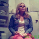 A hidden camera records an unsuspecting pretty blonde girl and her friend pissing and sometimes shitting while sitting on a toilet. Over 20 scenes. About 30 minutes.